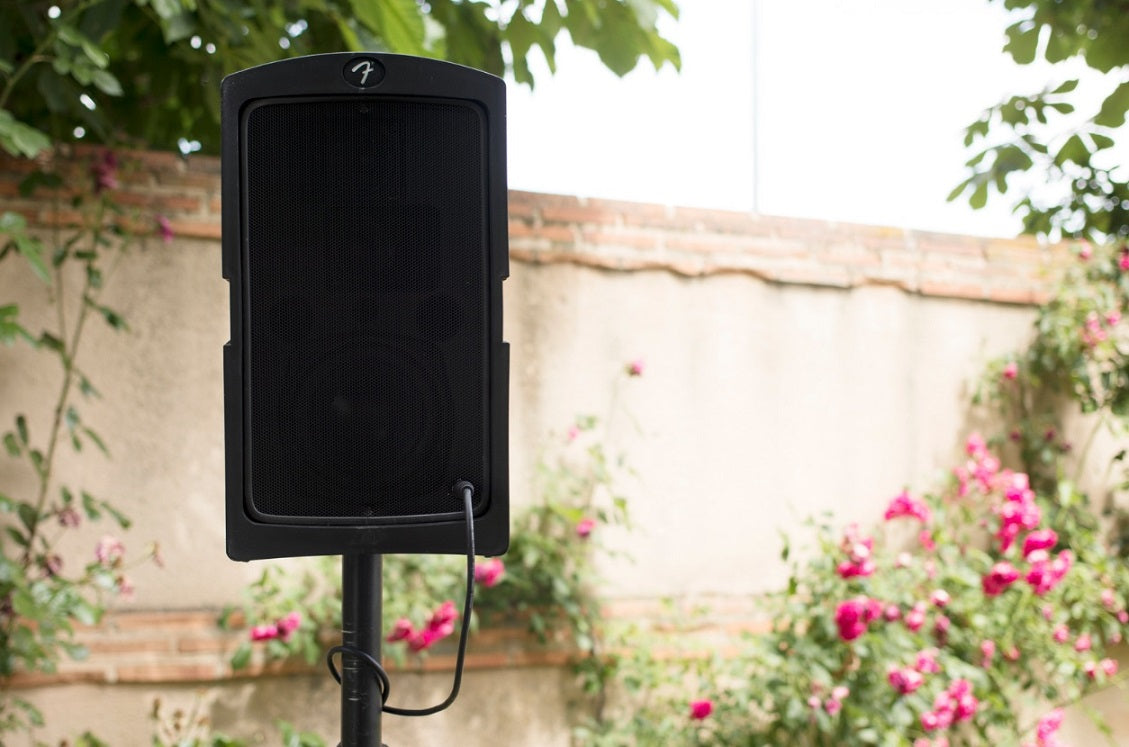 Sound system for backyard watch party