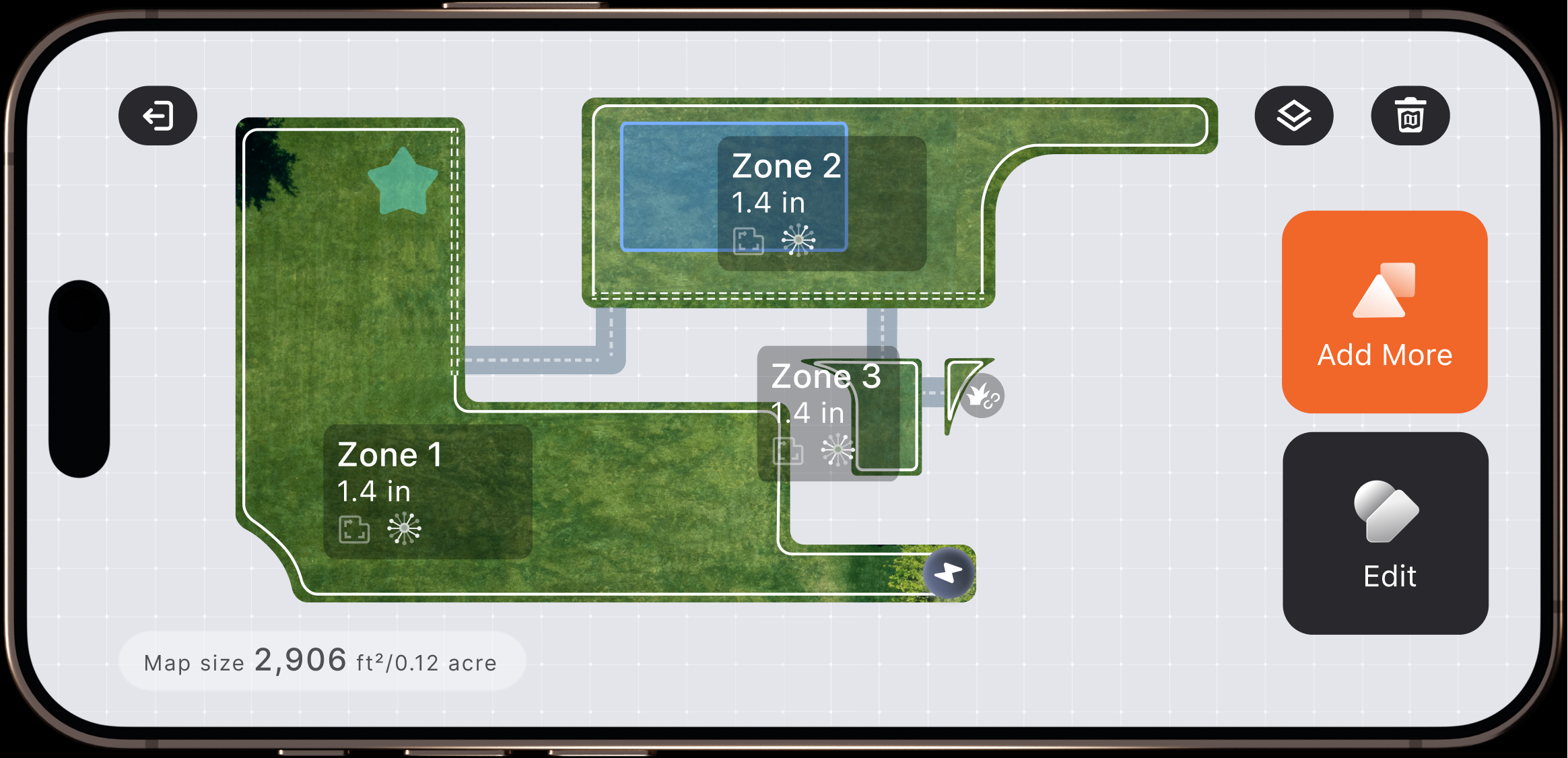 Navimow app zones